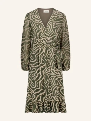 Cartoon Sukienka W Stylu Kopertowym beige