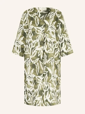 Cartoon Sukienka Z Lnu Z Rękawami 3/4 gruen