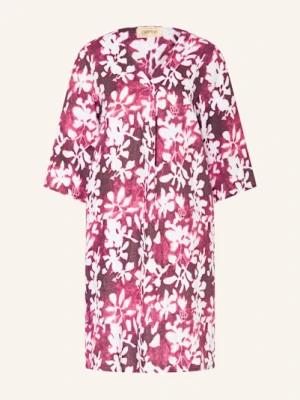 Cartoon Sukienka Z Lnu Z Rękawami 3/4 pink