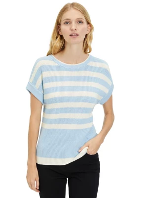 CARTOON Sweter w kolorze kremowo-błękitnym rozmiar: 36