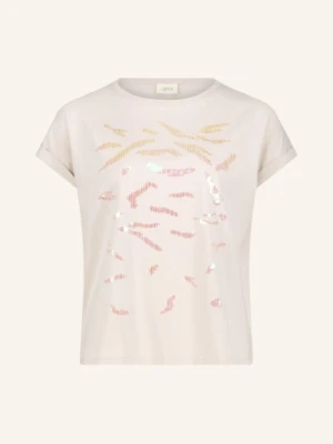 Cartoon T-Shirt Z Cekinami beige