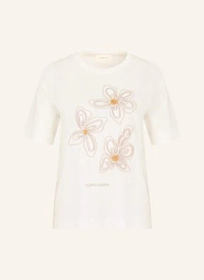 Cartoon T-Shirt Z Obszyciem Ozdobnymi Kamykami weiss
