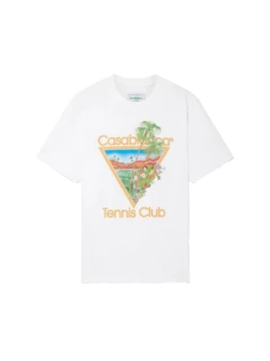Casablanca, Biała koszulka Tennis Club Icon White, male,