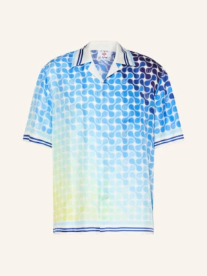 Casablanca Koszula Wypoczynkowa Comfort Fit Z Jedwabiu blau