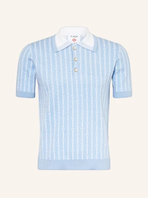 Casablanca Koszulka Polo Z Dzianiny blau