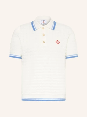 Casablanca Koszulka Polo Z Materiału Frotte Slim Fit weiss