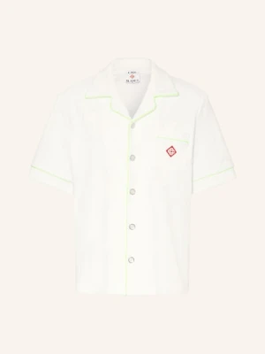 Casablanca Koszulka Wypoczynkowa Comfort Fit Z Frotte weiss