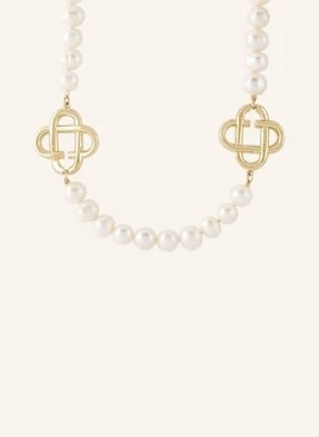 Casablanca Łańcuszek Medium Pearl Logo gold