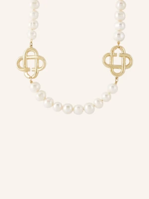 Casablanca Łańcuszek Medium Pearl Logo gold