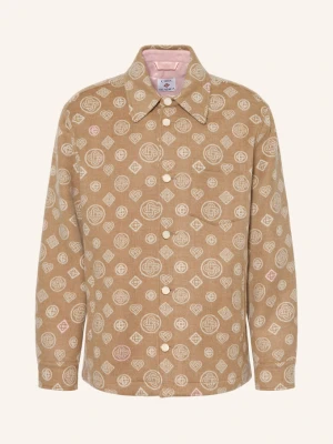 Casablanca Płaszcz Wierzchni Z Flaneli beige