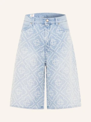 Casablanca Szorty Jeansowe Z Ozdobnymi Koralikami blau PEARL MONOGRAM