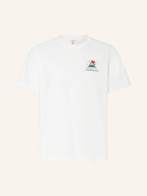 Casablanca T-Shirt Montagne Ondulée weiss