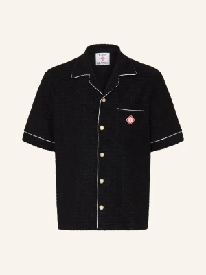 Casablanca Wzorzysta Koszula Comfort Fit Z Frotte schwarz