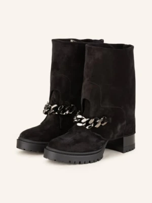 Casadei Botki Na Platformie Nancy schwarz