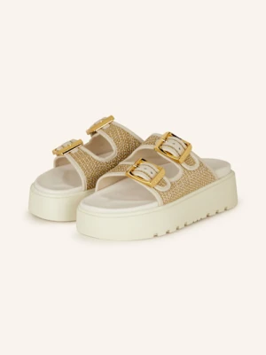 Casadei Klapki Na Platformie Birlkey weiss