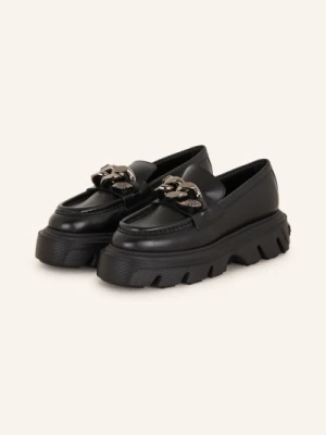 Casadei Loafersy Na Platformie Generation C schwarz