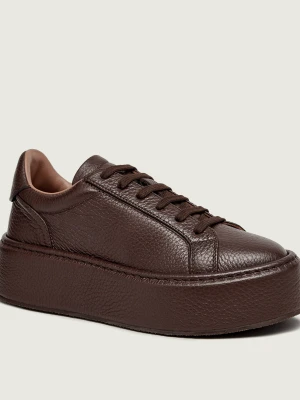 Casadei Skórzane sneakersy I-Box brązowy