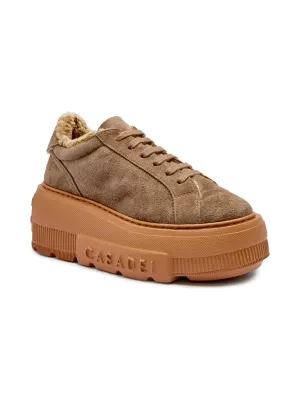 Casadei Skórzane sneakersy Nexus Aplsenales | z dodatkiem wełny
