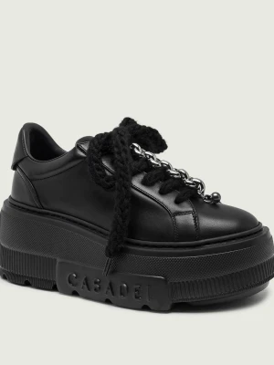 Casadei Skórzane sneakersy Salento czarny