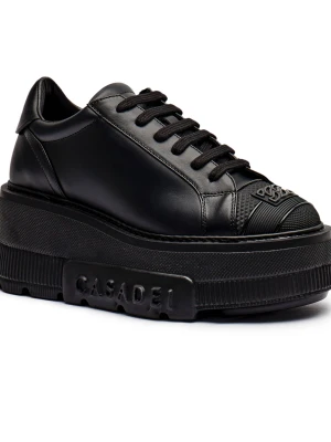 Casadei Skórzane sneakersy Salento czarny