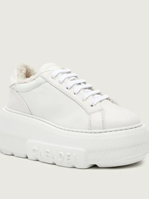 Casadei Skórzane sneakersy VAL VALSENALES | shearling