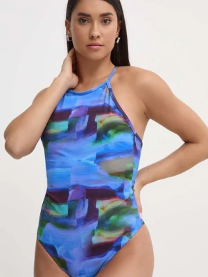 Casall jednoczęściowy strój kąpielowy High Neck Printed