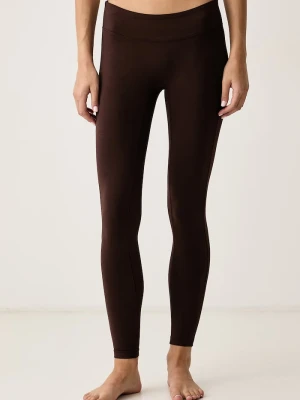 Casall legginsy do jogi damskie z bawełną Sublime brązowy