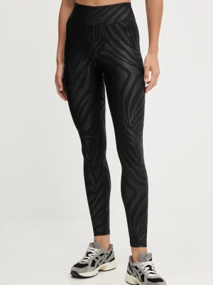 Casall legginsy treningowe damskie kolor czarny wzorzyste 25251