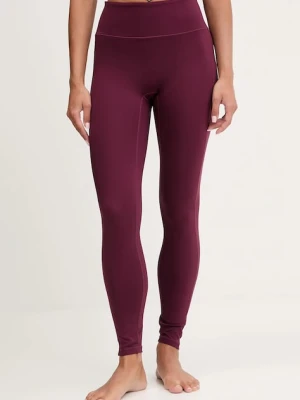Casall legginsy treningowe Soft Touch damskie kolor bordowy gładkie 25041