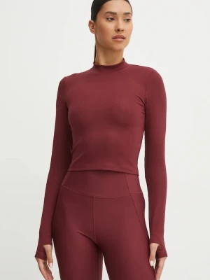 Casall longsleeve do jogi Soft Rib bordowy