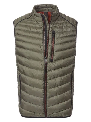 CASAMODA Kamizelka pikowana w kolorze khaki rozmiar: 4XL