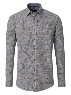 CASAMODA Koszula - Casual fit - w kolorze jasnobrązowo-niebieskim rozmiar: XXL