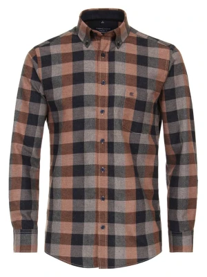 CASAMODA Koszula - Comfort fit - w kolorze czarno-pomarańczowo-szarym rozmiar: XXL