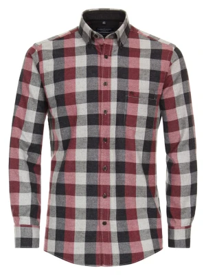 CASAMODA Koszula - Comfort fit - w kolorze kremowo-czarno-czerwonym rozmiar: XXL