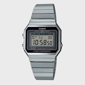 CASIO Collection Retro A700WE-1AEF uniseks Zegarki srebrny rozmiar Akcesoria
