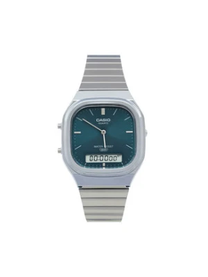 Casio Zegarek AQ-240E-3AEF Srebrny