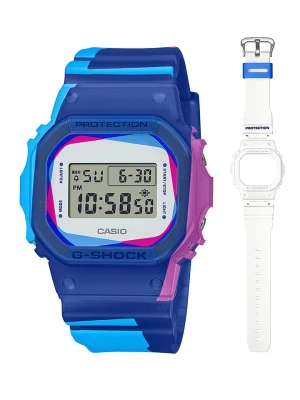 Casio Zegarek kwarcowy "G-Shock" w kolorze niebieskim rozmiar: onesize