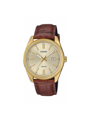 Casio Zegarek Timeless Collection MTP-1302PGL-9AVEF Brązowy