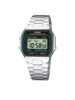 Casio Zegarek Vintage A164WA-1VES Srebrny