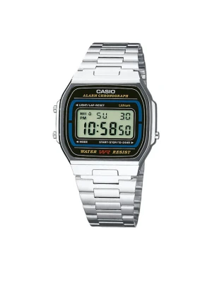 Casio Zegarek Vintage A164WA-1VES Srebrny