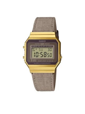 Casio Zegarek Vintage A700WEGL-5AEF Beżowy