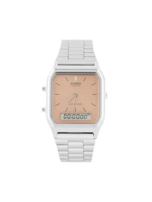 Casio Zegarek Vintage AQ-230A-4AMQYES Srebrny