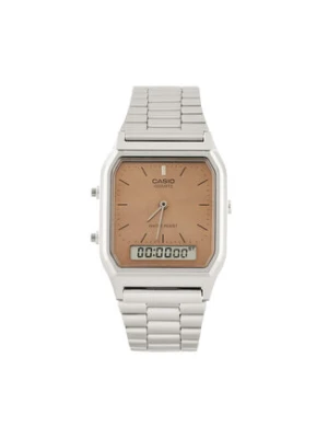 Casio Zegarek Vintage AQ-230A-4AMQYES Srebrny