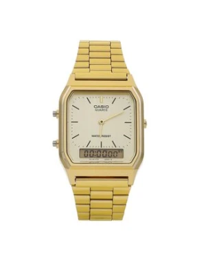 Casio Zegarek Vintage AQ-230GA-9DMQYES Złoty