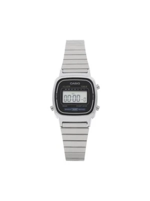 Casio Zegarek Vintage LA670WEA-1EF Srebrny