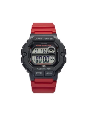 Casio Zegarek WS-1400H-4AVEF Czerwony