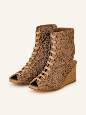 Castaner Sandały Na Platformie Bertina beige