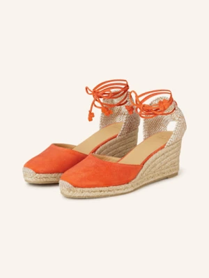 Castaner Sandały Na Platformie Carina orange