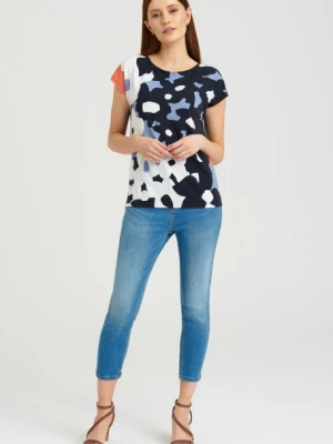 Casual'owy top z grafiką w kwiaty Greenpoint