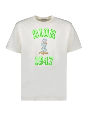 Casual Bobby T-shirt z Haftem Logo Dior